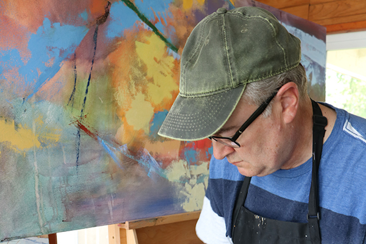 From realistic landscape painting in oils or watercolor to a more abstract collage approach using paint and paper, artist David Reed has maintained a media-spanning practice ever since he was a child.