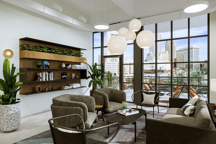 Industrious Columbus Sutton in the Short North features private offices and premium coworking space.