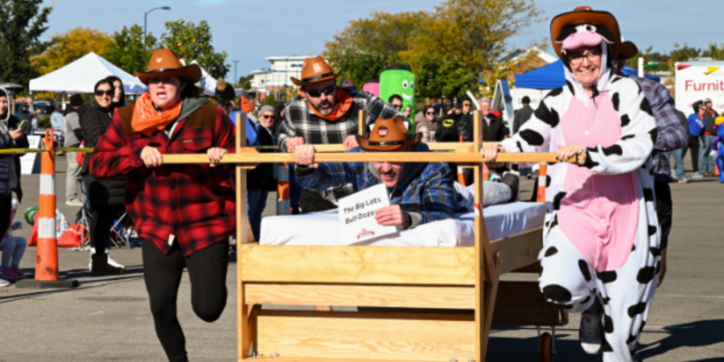 Furniture Bank Bed Race