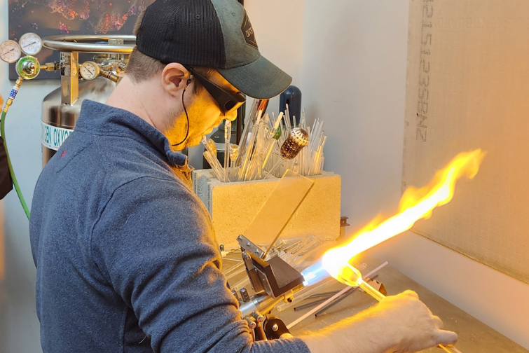 Justin Poulin Demonstrates the Art of Pipe Making