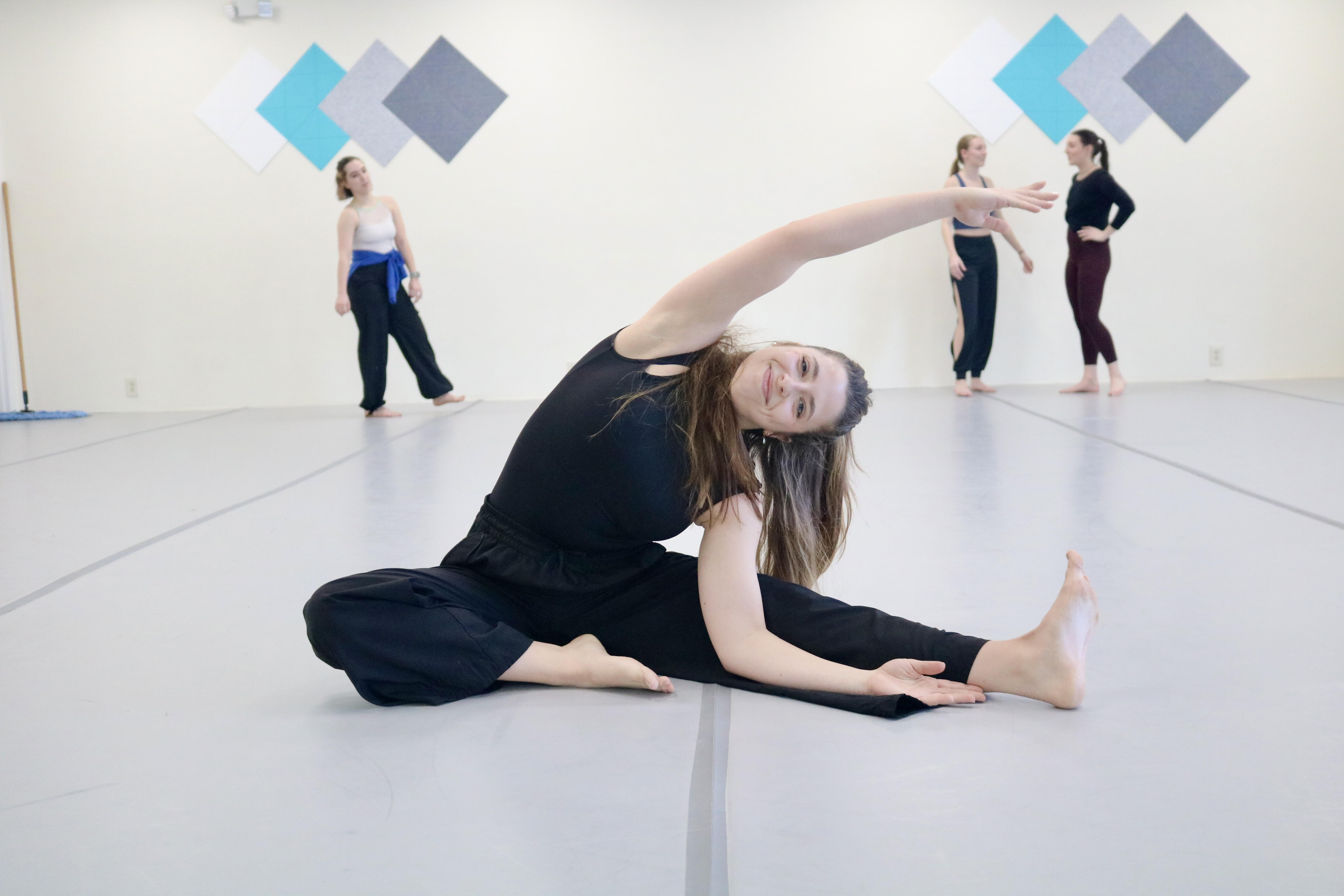 Dancer Anne Raspe in rehearsal