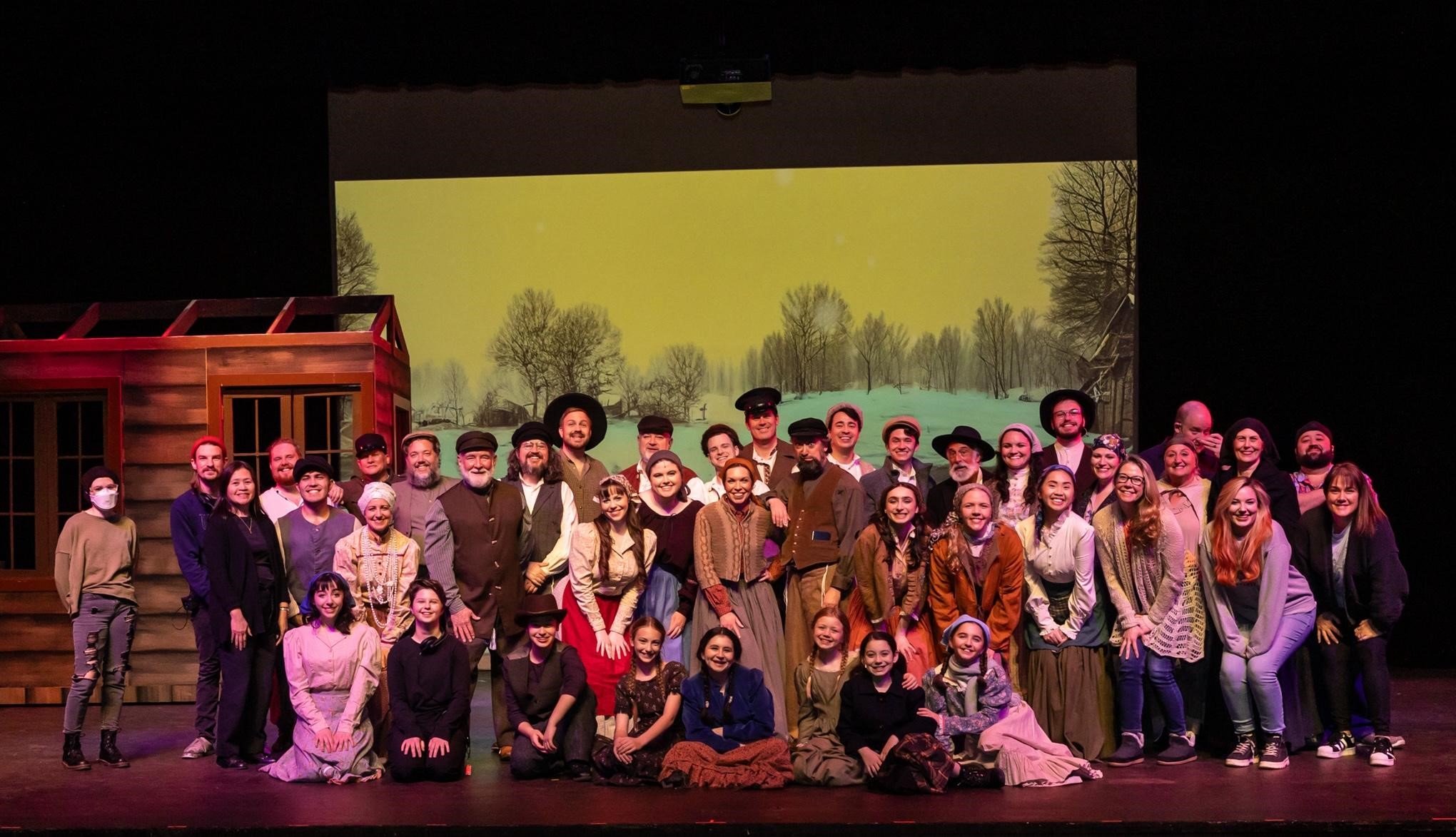 Krista Lively Stauffer and the cast of Gallery Players’ production of Fiddler on the Roof